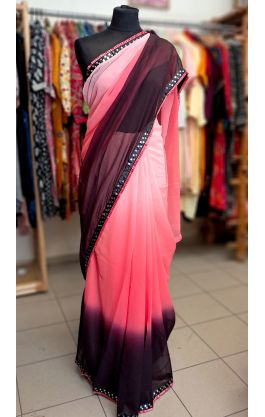 Bollywood Blitz Saree - Strawberry Princess v8532