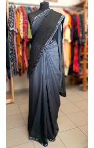 Bollywood Blitz Saree - Queen of the Night v8534