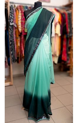 Bollywood Blitz Saree - Morning Dew v8535