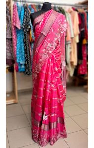 Sárí s japonskými motivy - látka na kimono v8540