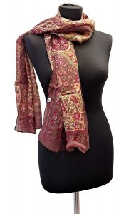 100% hedvábná šálka z pravého hedvábí latté st2214