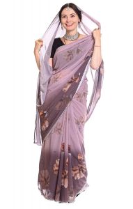 Jemné žoržetové sárí v8544