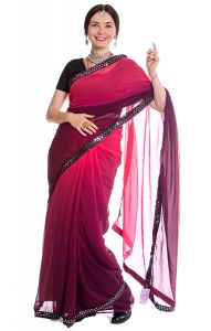 Bollywood Blitz Saree - Forrestfruit Smoothie v8533