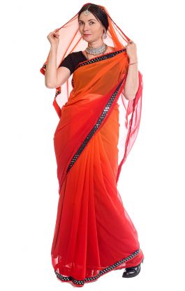 Bollywood Blitz Saree - Fire of the Heart v8530