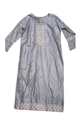 Tradiční indická dámská tunika šedá S 19-06