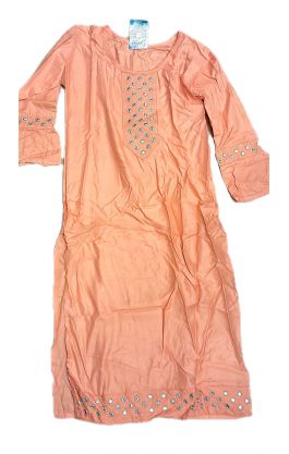 Tradiční indická dámská tunika meruňková S 19-08