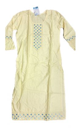 Tradiční indická dámská tunika žlutá S 19-09