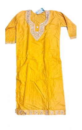 Tradiční indická dámská tunika žlutá XS 19-16