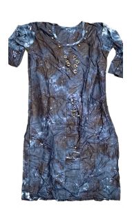 Tradiční indická dámská tunika modrá M 19-17