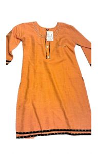 Tradiční indická dámská tunika oranžová M 19-32