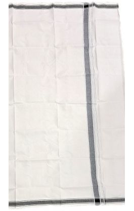 Tradiční indické dhótí - lungi s černým okrajem lu223