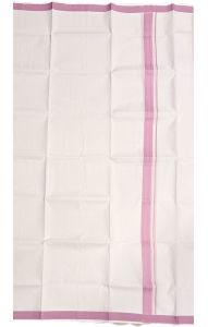 Tradiční indické dhótí - lungi se starorůžovým okrajem lu225