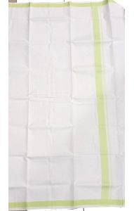 Tradiční indické dhótí - lungi s limetkovým okrajem lu227