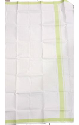 Tradiční indické dhótí - lungi s limetkovým okrajem lu227