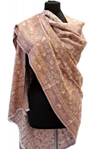 "Kašmírová" maxišála z Himalájí pudrovo-bílá sl3690
