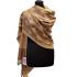 Teplá "kašmírová" šála z Himalájí vanilkovo-čokoládová sl3707