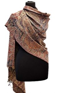 Hřejivá "kašmírová" šála z Himalájí černá sl3718