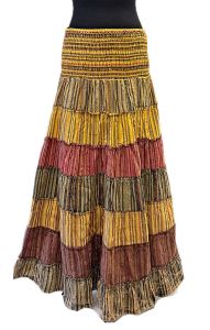 Teplá bavlněná sukně a šaty v jednom - podzimní slunce suk5930