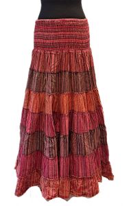 Teplá bavlněná sukně a šaty v jednom - lesní ovoce suk5732