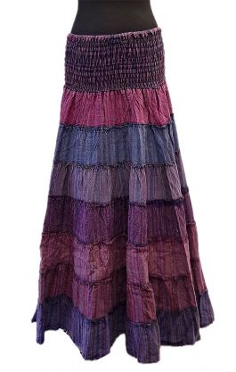 Teplá bavlněná sukně a šaty v jednom - magická noc suk5733