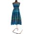 Teplá bavlněná sukně a šaty v jednom - mořské vlny suk5734