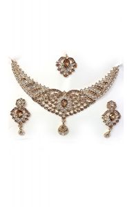 Souprava šperků bollywood za super cenu zlatá barva ks1884