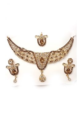 Souprava šperků bollywood za super cenu zlatá barva ks1900