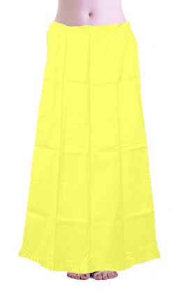 Bavlněná spodnička pod sárí žlutá
