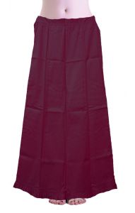 Bavlněná spodnička pod sárí bordová