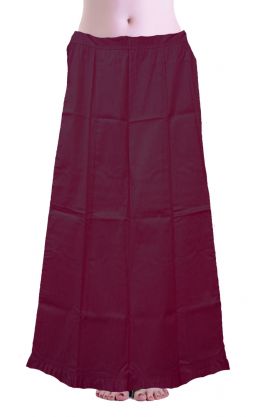 Bavlněná spodnička pod sárí bordová