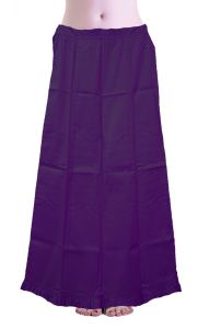 Bavlněná spodnička pod sárí tmavě fialová
