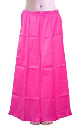 Bavlněná spodnička pod sárí sytě růžová