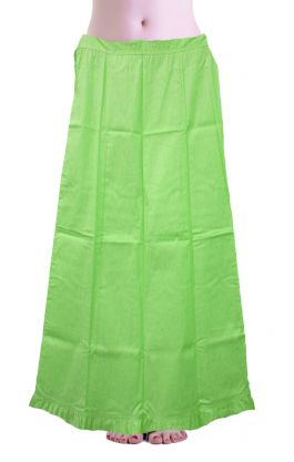 Bavlněná spodnička pod sárí světle zelená