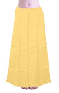 Bavlněná spodnička pod sárí béžová