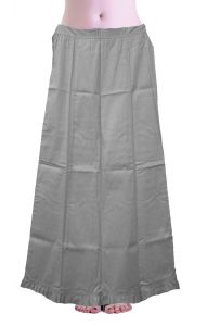 Bavlněná spodnička pod sárí světle šedá