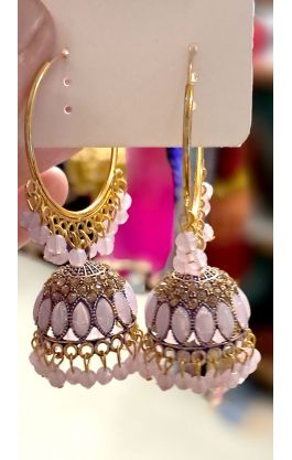 Náušnice bollywood princess fialové nau2139