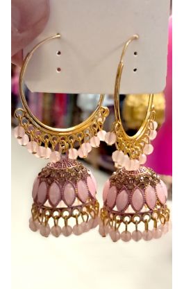 Náušnice bollywood princess růžové nau2140