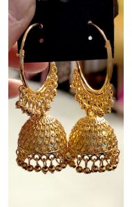 Náušnice imitace 24 karátového zlata nau2144