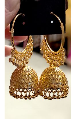 Náušnice imitace 24 karátového zlata nau2144