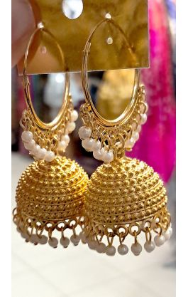 Náušnice imitace 24 karátového zlata nau2145