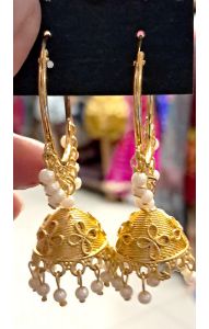 Náušnice imitace 24 karátového zlata nau2146