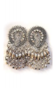 Etno náušnice s pávy nau2164