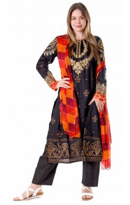 Luxusní vyšívaný shalwar kameez pun1906