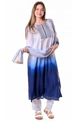 Modré stínované pandžábí pun1912