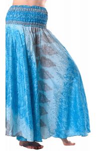 Kalhotová sukně z recyklovaných sárí kal1754