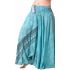Kalhotová sukně z recyklovaných sárí tyrkysové kal1775