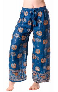 Palazzo kalhoty se slony modré kal1783
