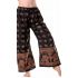 Palazzo kalhoty se slony černé kal1784
