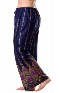 Palazzo kalhoty se slonyz Indie modré kal1785
