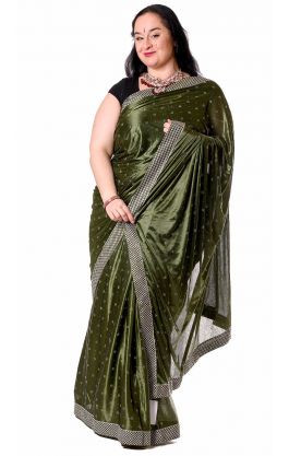 Hennové sárí se sypacími třpytkami za super cenu v8552